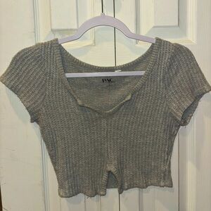 Pacsun Soft Gray Crop Top